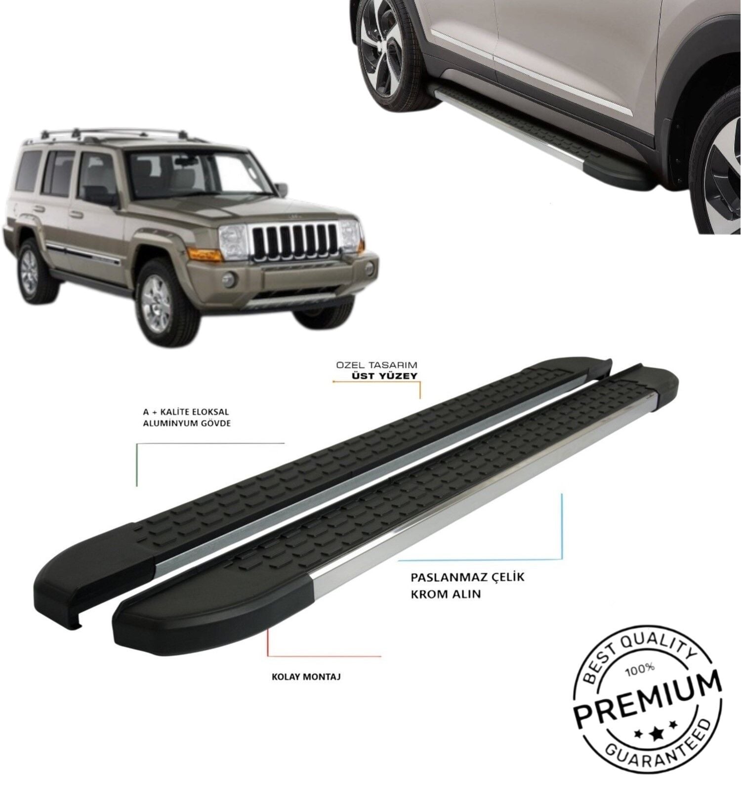 JEEP COMMANDER YAN BASAMAK OMSA 2006 2007 2008 2009 2010