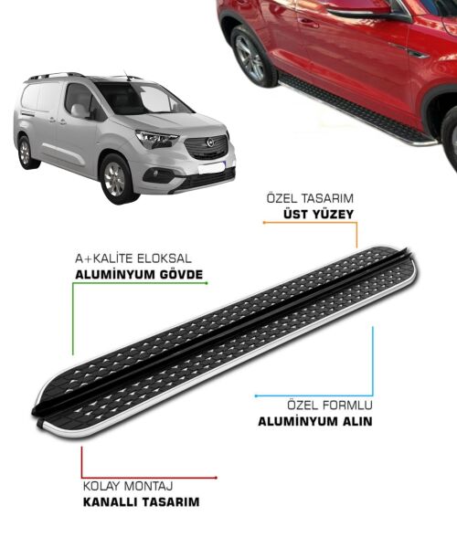 OPEL COMBO UZUN ŞASE UYUMLU 2019 2020 2021 2022 2023 2024 2025 2026 2027 YAN BASAMAK