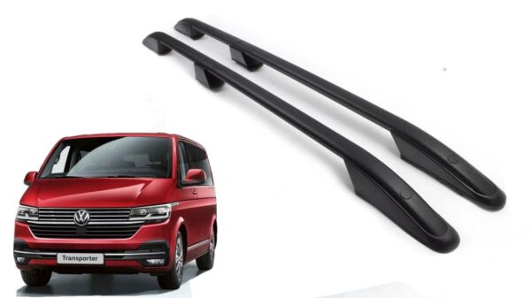 TRANSPORTER CARAVELLA T6 KISA ŞASE SİYAH TAVAN ÇITASI PORT BAGAJ