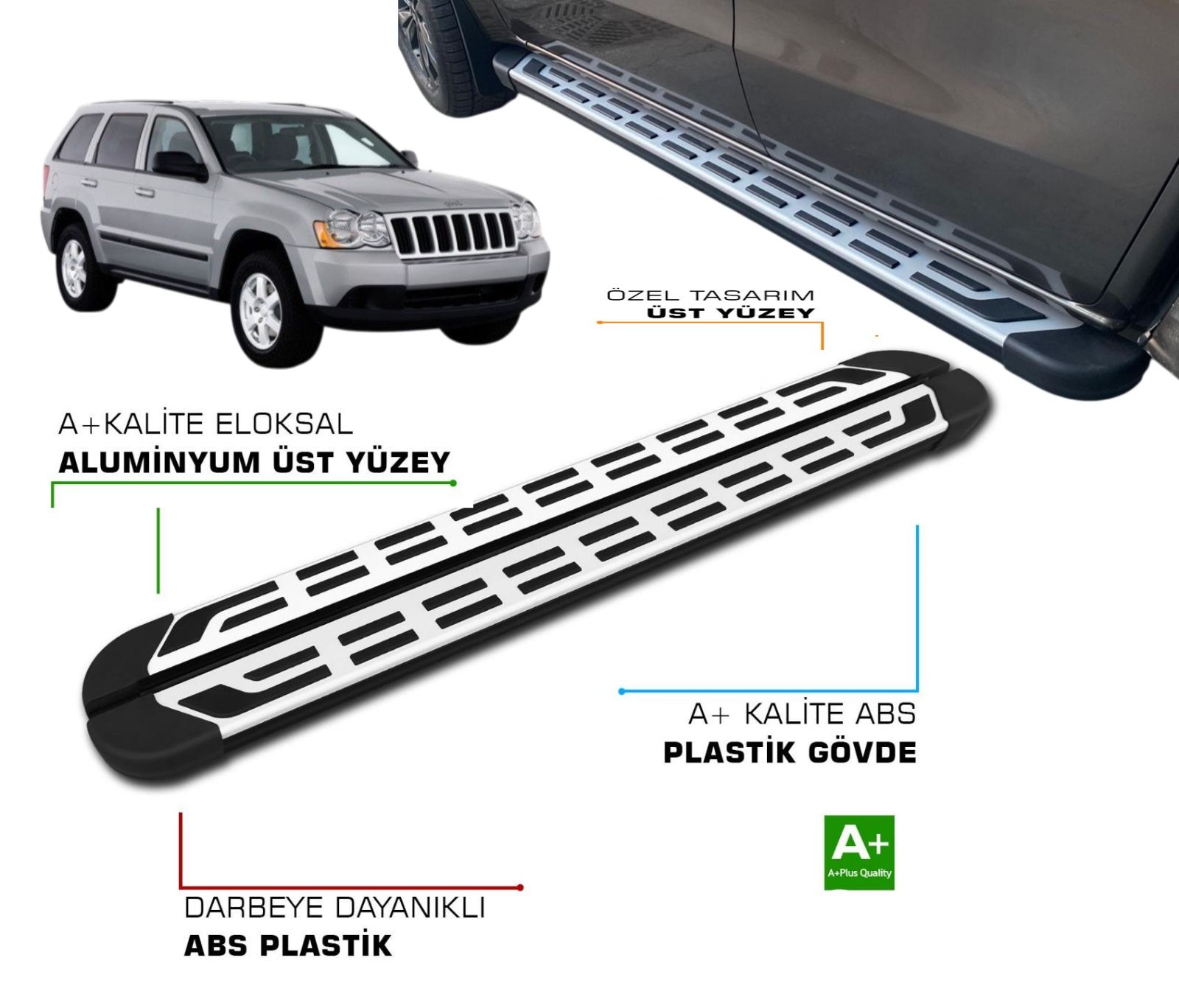 GRAND CHEROKEE 2005 2006 2007 2008 2009 2010 yan basamak