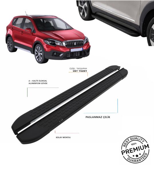 Sx4 S Cross 2016 2017 2018 2019 2020 2021 Araca Özel Siyah Yan Basamak