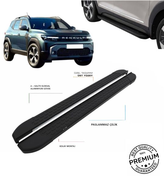 RENAULT DUSTER 2024 2025 2026 2027 ARACA ÖZEL SİYAH YAN BASAMAK NVDSYH