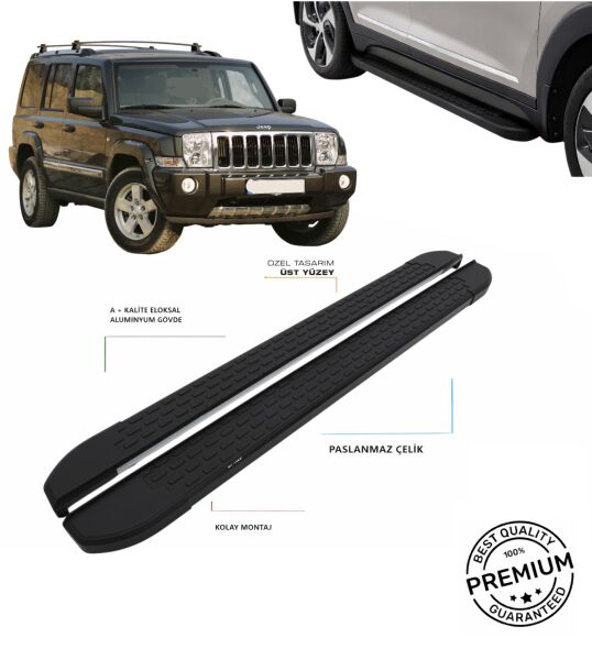 COMMANDER 2006 2007 2008 2009 2010 ARACA ÖZEL SİYAH YAN BASAMAK