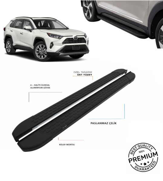 RAV4 2018 2019 2020 2021 2022 2023 2024 ARACA ÖZEL SİYAH YAN BASAMAK