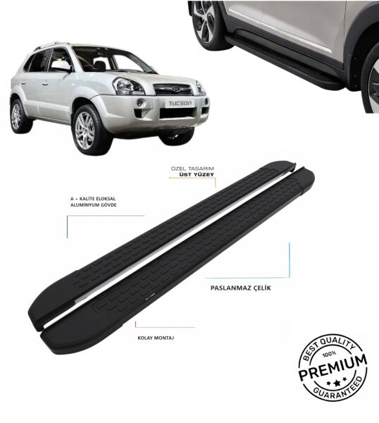 TUCSON 2004 2005 2006 2007 2008 2009 ARACA ÖZEL SİYAH YAN BASAMAK