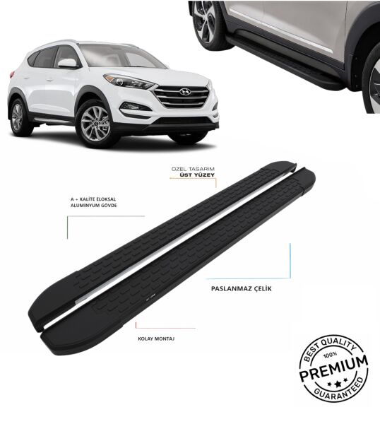 TUCSON 2015 2016 2017 2018 2019 2020 ARACA ÖZEL SİYAH YAN BASAMAK