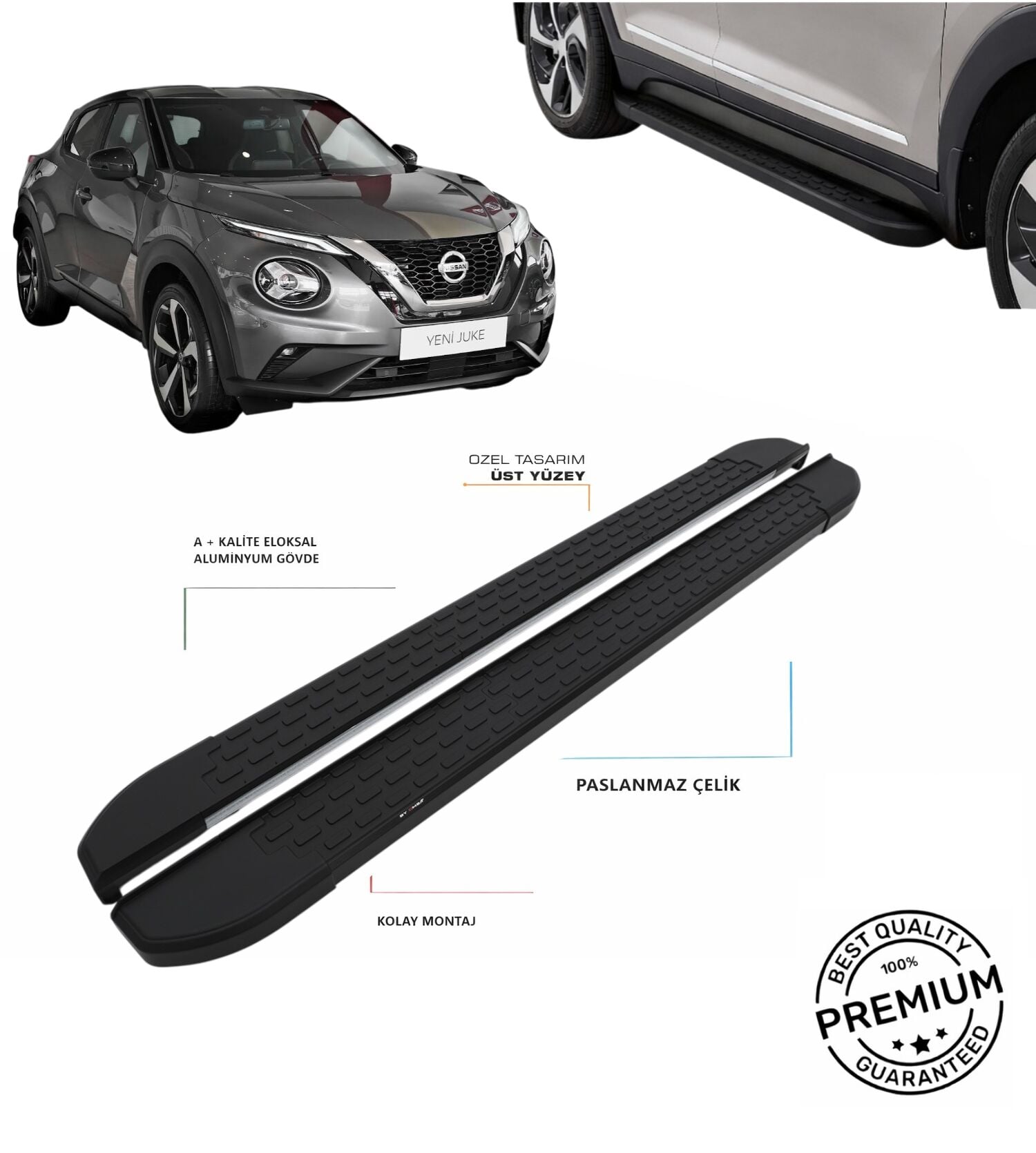 JUKE 2020 2021 2022 2023 2024 ARACA ÖZEL SİYAH YAN BASAMAK