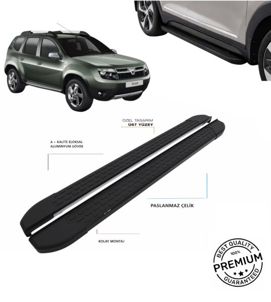DUSTER 2010 2011 2012 2013 2014 2015 2016 2017 ARACA ÖZEL SİYAH YAN BASAMAK
