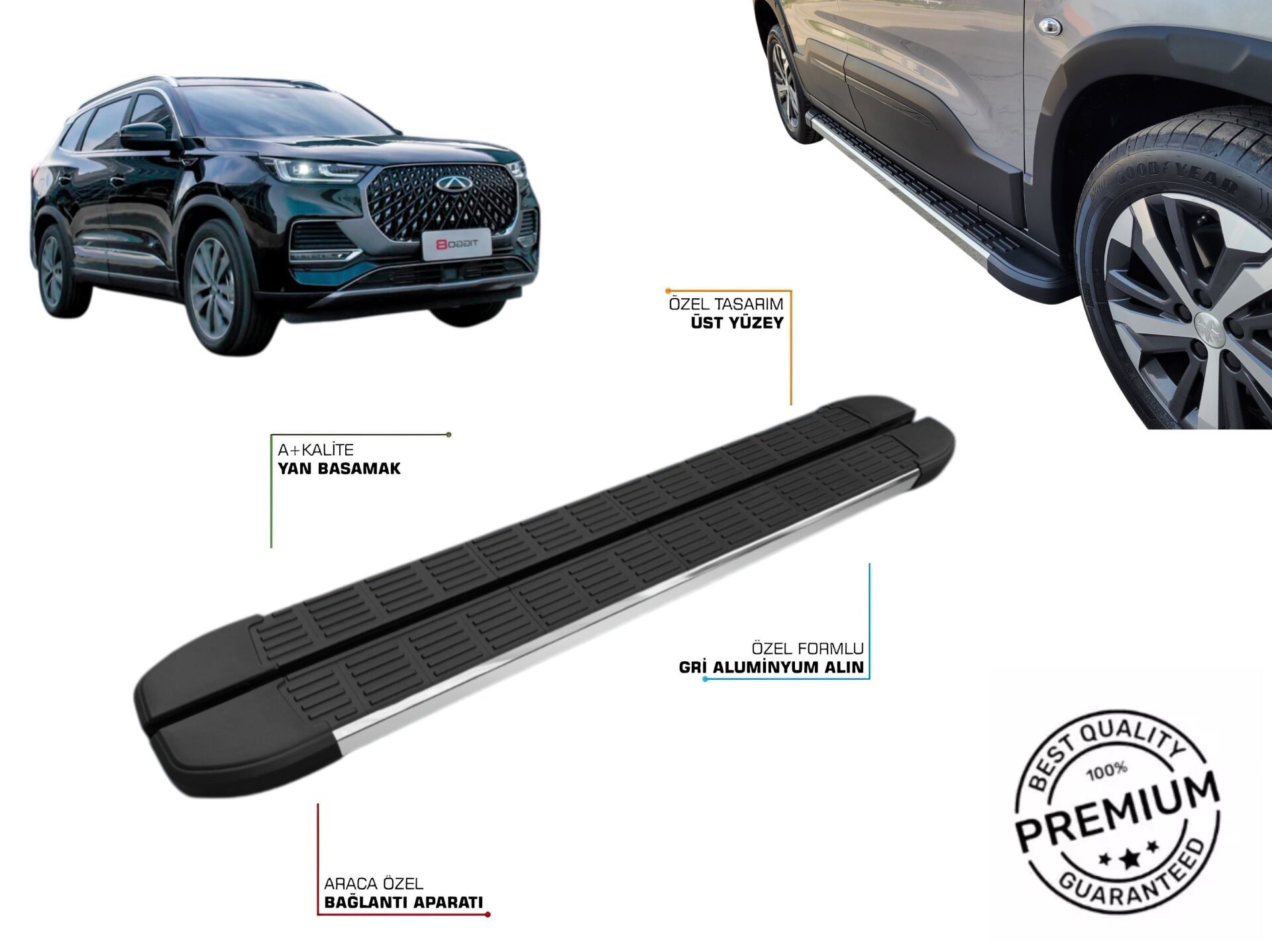 CHREY TİGGO 8 2023 2024  ARACA ÖZEL YAN BASAMAK