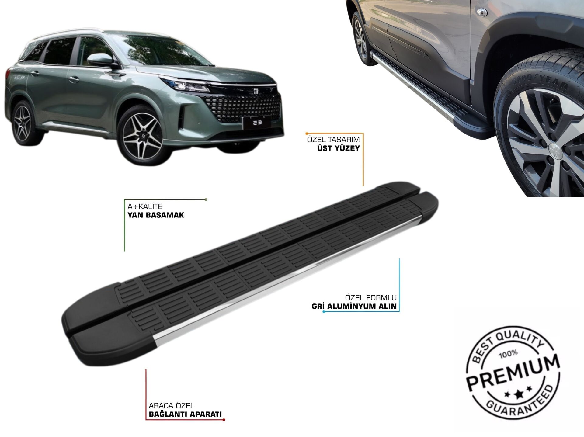 DFSK E5 PHEV 2024 2025 2026 2027 ARACA ÖZEL YAN BASAMAK SLN