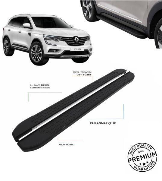 KOLEOS 2017 2018 2019 2020 2021 2022 2023 2024 2025 ARACA ÖZEL SİYAH YAN BASAMAKLIK