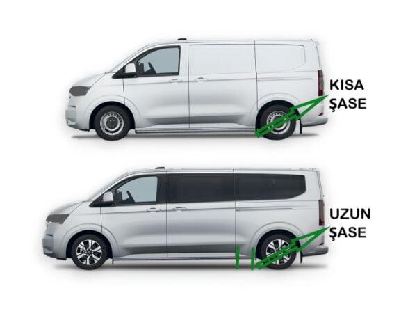 TRANSPORTER KOMBİ KISA ŞASE 2025 2026 2027 PORTBAGAJ TAVAN ÇITASI GRİ