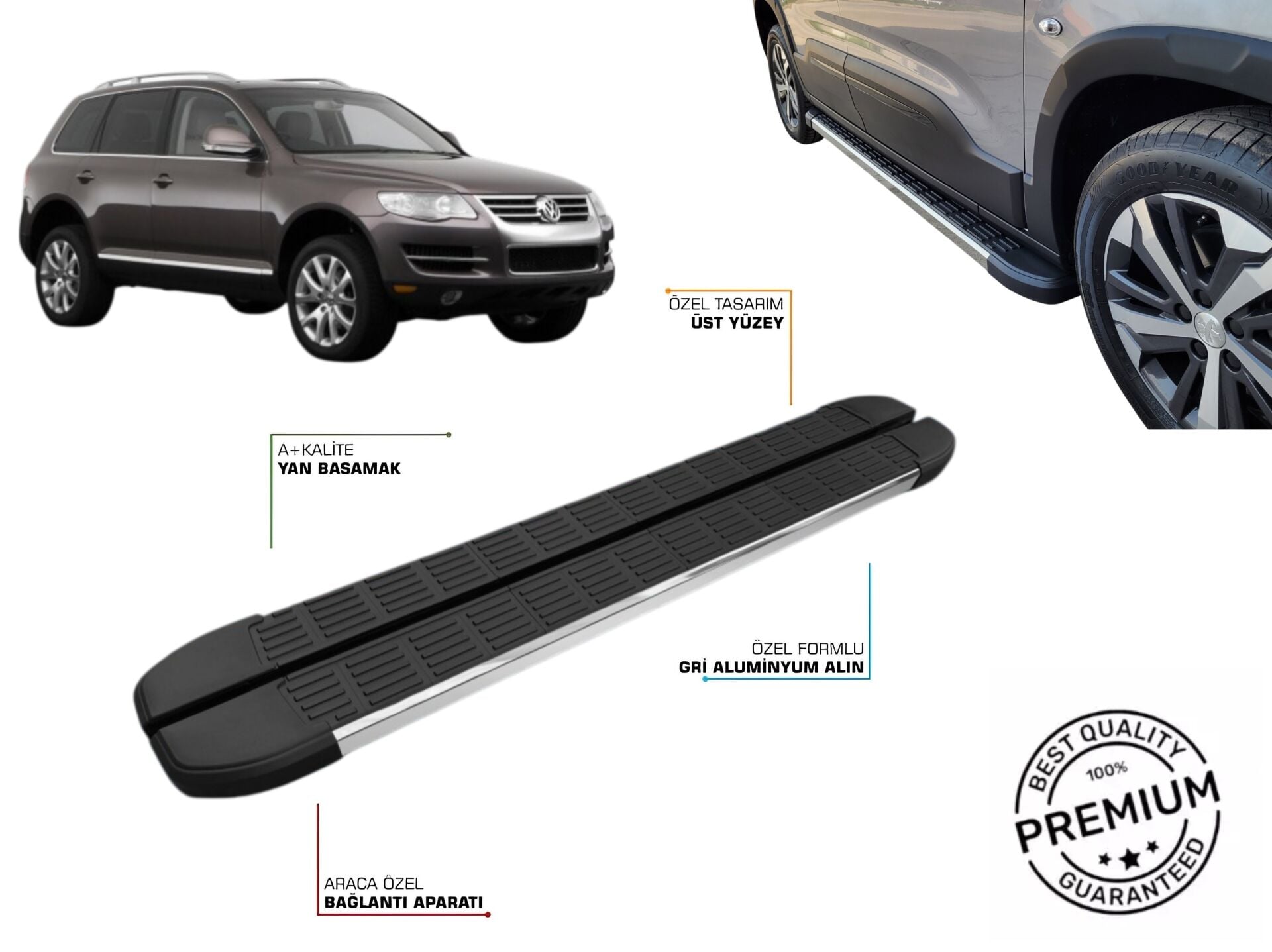 VW TOUAREG YAN BASAMAK 2003 2004 2005 2006 2007 2008 2009 2010 2011 2012 2013 2014 2015 2016 2017 20