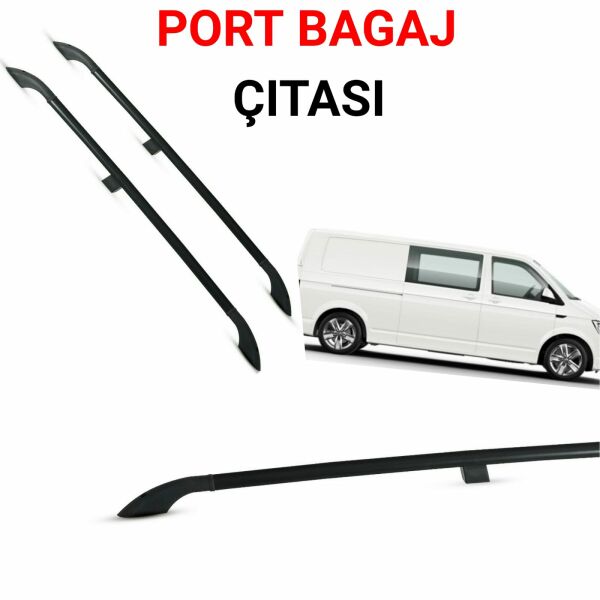 T5 UZUN ŞASE SİYAH PORTBAGAJ TAVAN ÇİTASI 2003 2004 2005 2006 2007 2008 2009
