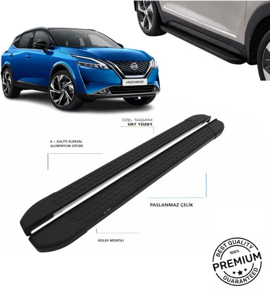 QASHQAİ 2021 2022 2023 2024 2025 ARACA ÖZEL SİYAH YAN BASAMAK