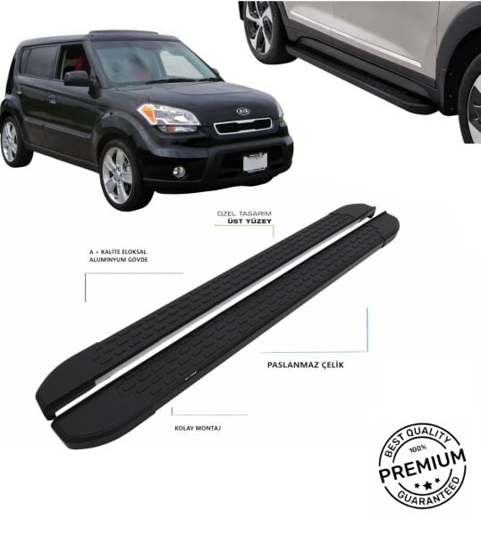 KIA SOUL 2009 2010 2011 2012 2013 2014 ARACA ÖZEL SİYAH YAN BASAMAK