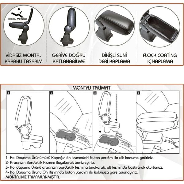 FOCUS III ARACA ÖZEL KOL DAYAMA VİDASIZ KOLÇAK 2015 2016 2017 2018 2019 2020