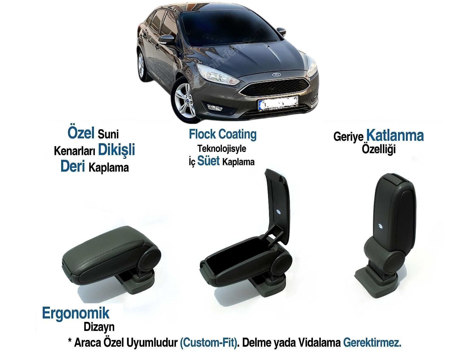 FOCUS III ARACA ÖZEL KOL DAYAMA VİDASIZ KOLÇAK 2015 2016 2017 2018 2019 2020