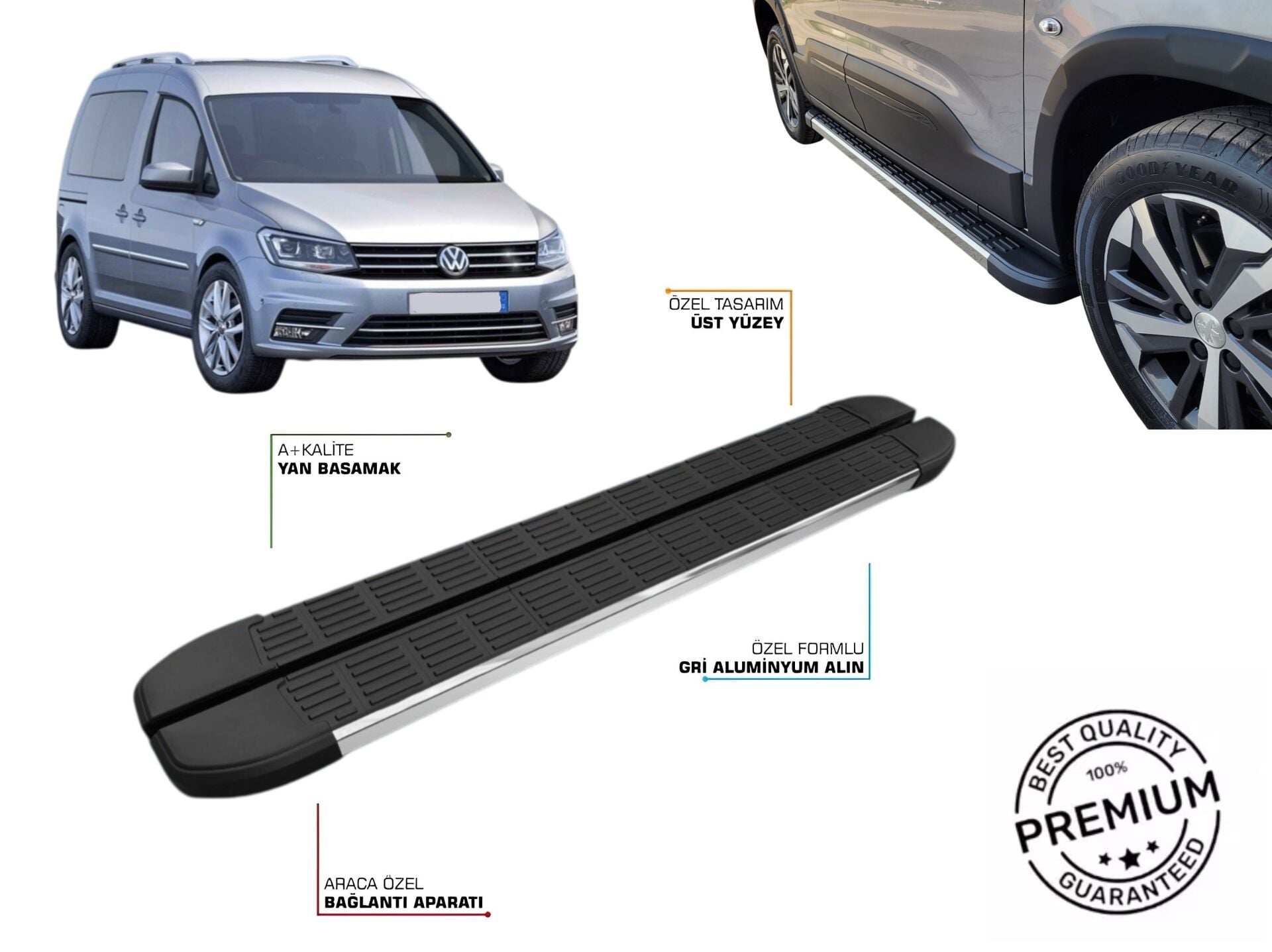 CADDY UZUN ŞASE YAN BASAMAK 2003 2004 2005 2006 2007 2008 2009 2010 2011 2012 2013 2014 2015 2016 2017 2018 2019 2020