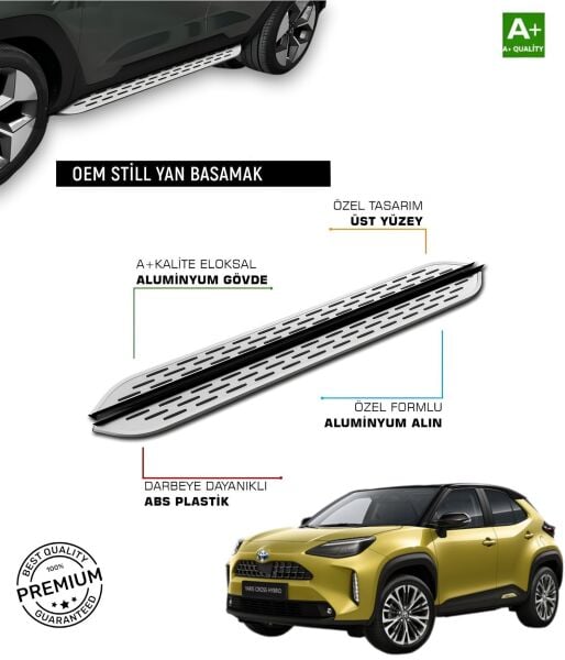 YARISS CROSS 2022 2023 2024 2025 ARACA ÖZEL YAN BASAMAK