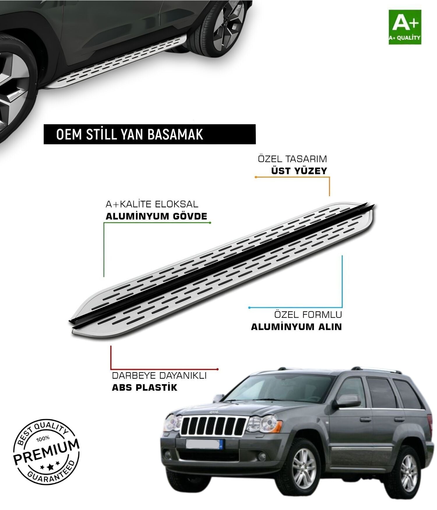 CHROKEE 2006 2007 2008 2009 2010 ARACA ÖZEL YAN BASAMAK