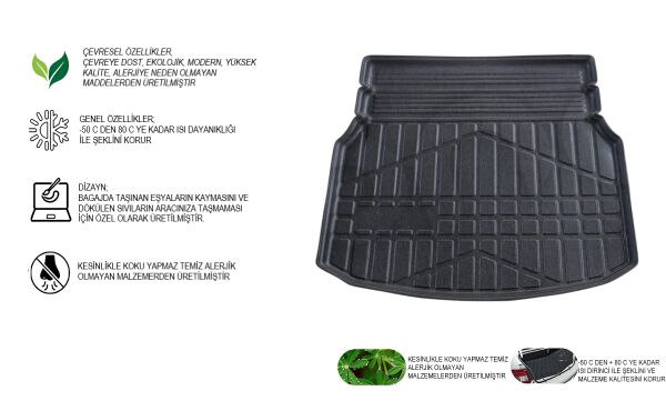 MERCEDES W204 RAMPALI BAGAJ HAVUZU 2007 2008 2009 2010 2011 2012 2013