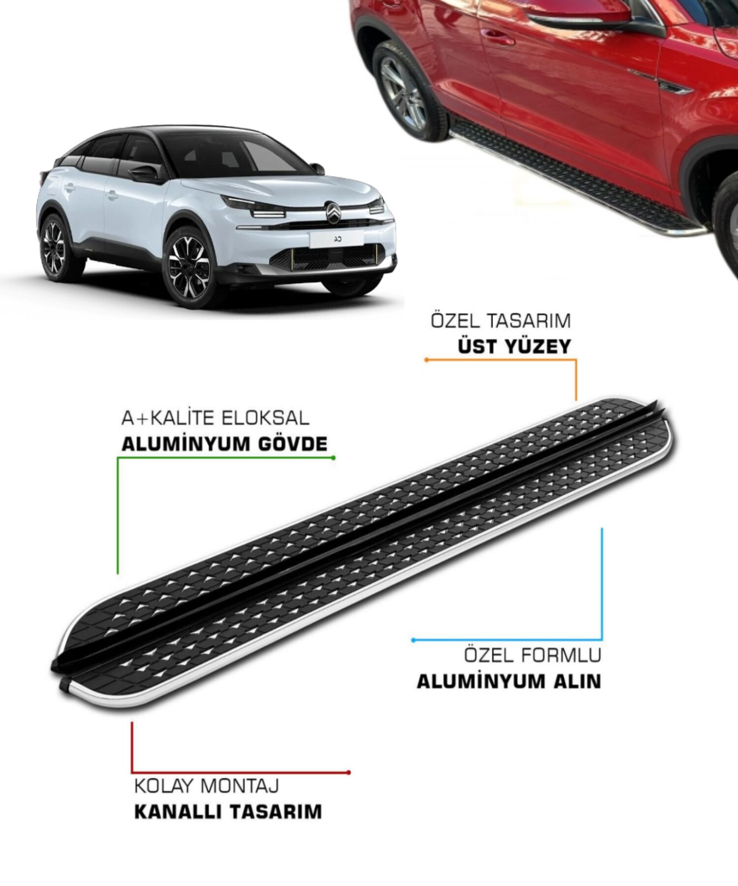 CITROEN C4 UYUMLU 2021 2022 2023 2024 2025 2026 ARACA ÖZEL YAN BASAMAK