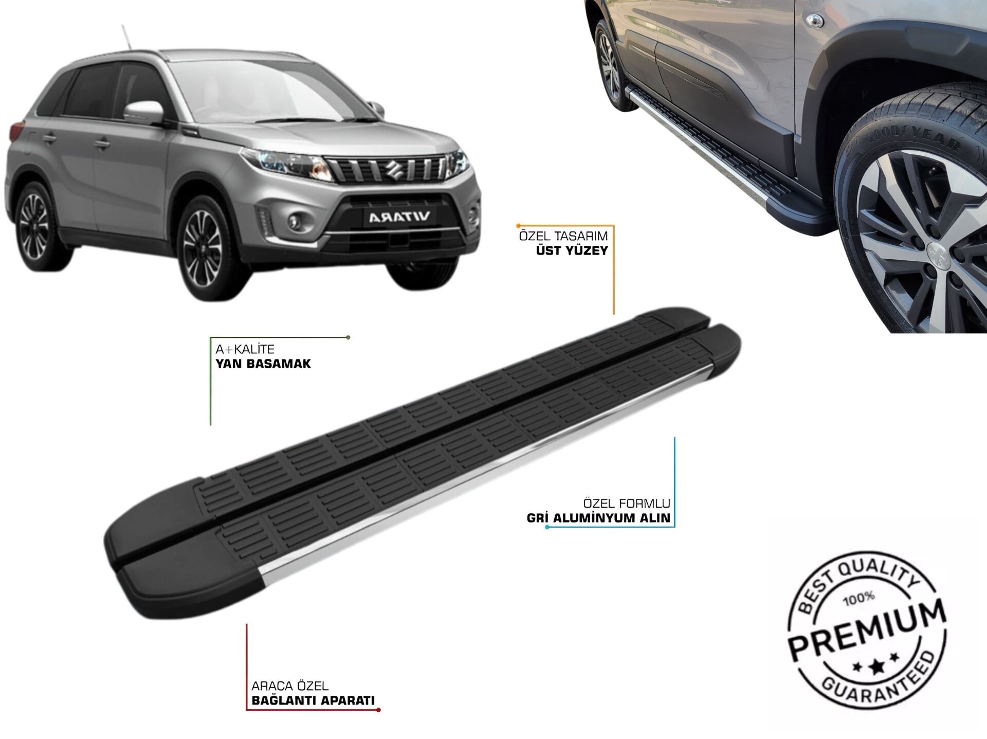 SUZUKI VITARA YAN BASAMAK 2015 2016 2017 2018 2019 2020 2021 2022 2023