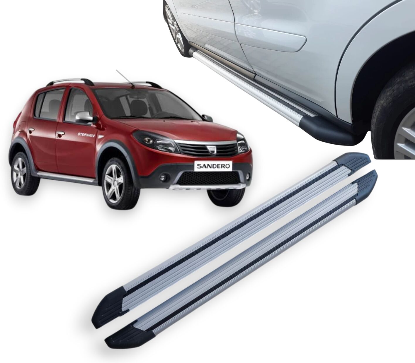 SANDERO ARACA ÖZEL YAN BASAMAK 2007 2008 2009 2010 2011 2012 NVBY1