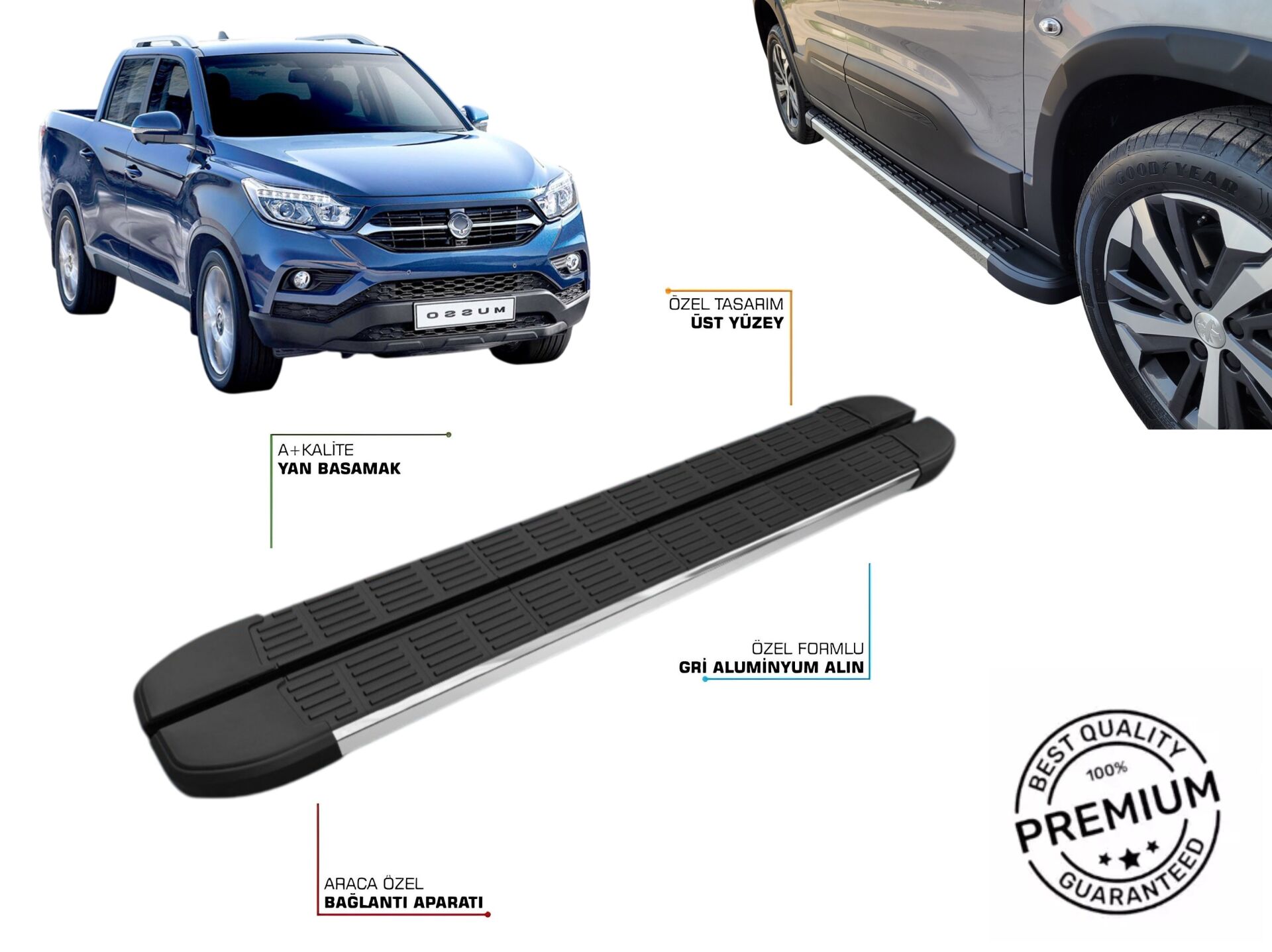 SSANGYONG MUSSO YAN BASAMAK 2018 2019 2020 2021 2022 2023 2024