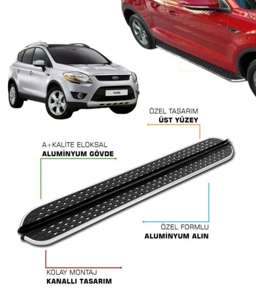 FORD KUGA UYUMLU 2008 2009 2010 2011 2012 2013 ARACA ÖZEL YAN BASAMAK