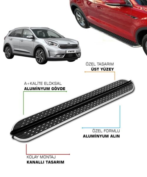 KIA NIRO UYUMLU 2017 2018 2019 2020 2021 2022 2023 ARACA ÖZEL YAN BASAMAK