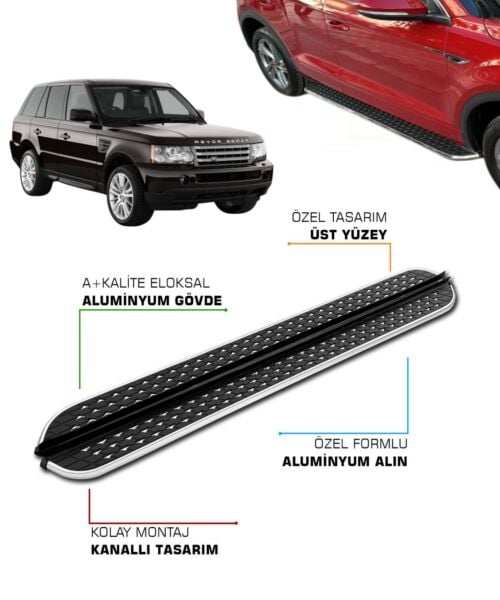 LAND ROVER RANGE ROVER SPORT UYUMLU 2005 2006 2007 2008 2009 2010 2011 2012 2013 ARACA ÖZEL YAN BASAMAK