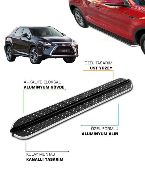 LEXUS RX200T UYUMLU 2018 2019 2020 2021 2022 2023 2024 2025 2026 2027 ARACA ÖZEL YAN BASAMAK