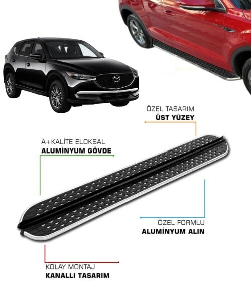 MAZDA CX-5 UYUMLU 2017 2018 2019 2020 2021 2022 ARACA ÖZEL YAN BASAMAK