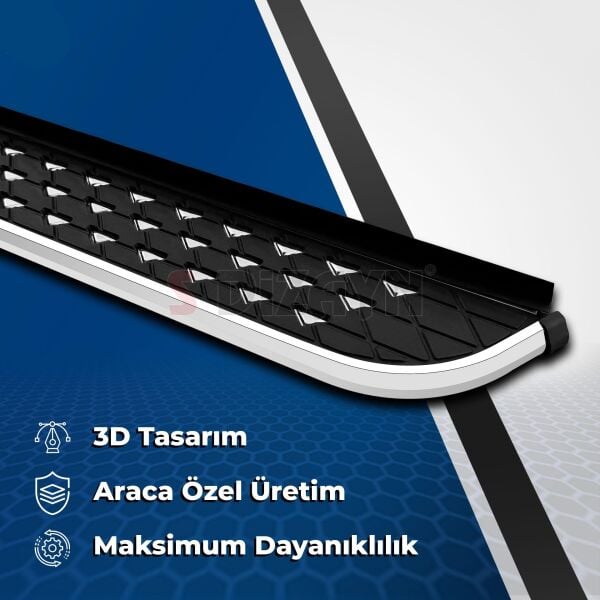 NISSAN X-TRAIL UYUMLU 2014 2015 2016 2017 2018 2019 2020 2021 2022 ARACA ÖZEL YAN BASAMAK