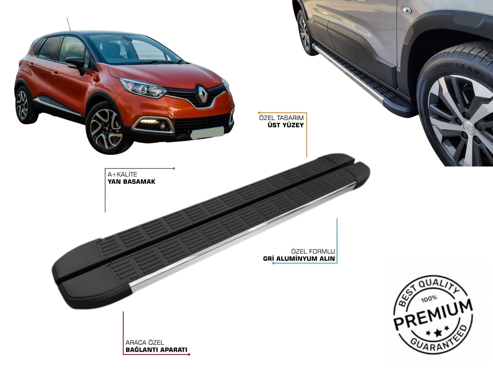 RENAULT CAPTUR YAN BASAMAK 2013 2014 2015 2016 2017 2018 2019 2020
