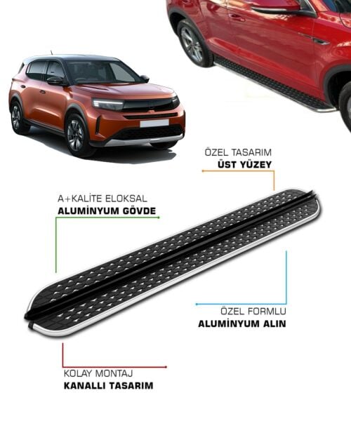 OPEL FRONTERA UYUMLU 2024 2025 2026 2027 ARACA ÖZEL YAN BASAMAK