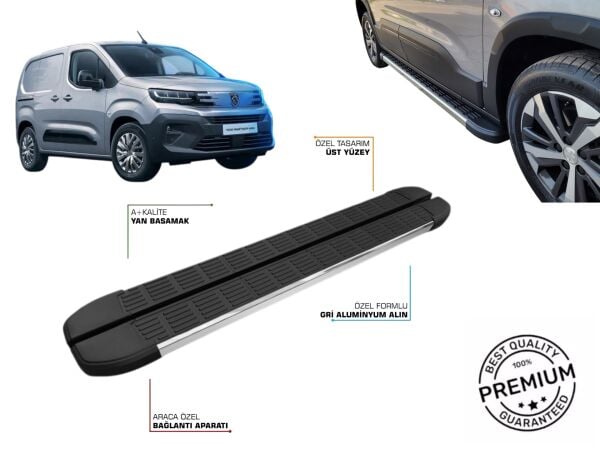 PEUGEOT PARTNER 3 UZUN ŞASE YAN BASAMAK 2019 2020 2021 2022 2023 2024 2025