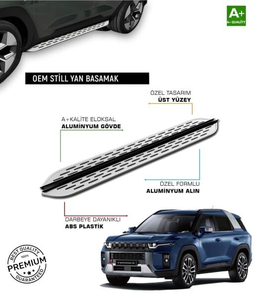 TORRES BENZİNLİ ARAÇ İÇİN 2023 2024 2025 2026 ARACA ÖZEL YAN BASAMAK