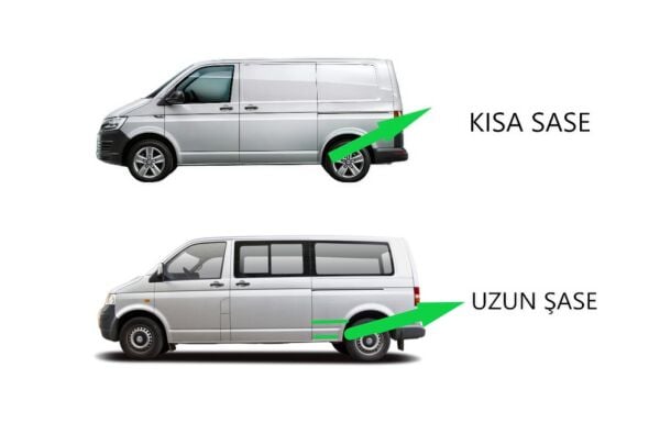 VW T5 KISA ŞASE 2003 2004 2005 2006 2007 2008 2009 2010 2011 2012 2013 2014 2015 2016 ARACA ÖZEL YAN BASAMAK