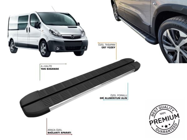 OPEL VIVARO UZUN ŞASE YAN BASAMAK 2004 2005 2006 2007 2008 2009 2010 2011 2012 2013 2014 2015 2016