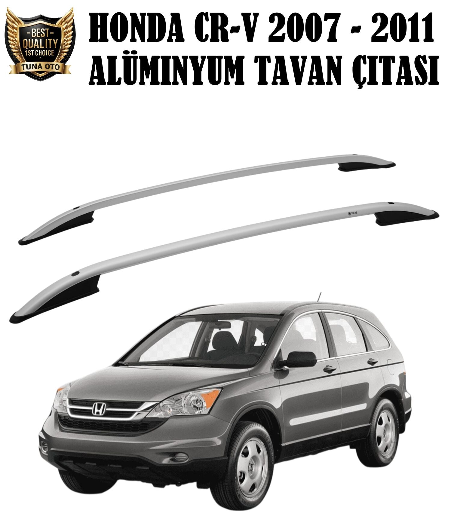 HONDA CR-V UYUMLU 2007 2008 2009 2010 2011 GRİ PORT BAGAJ TAVAN ÇİTASI