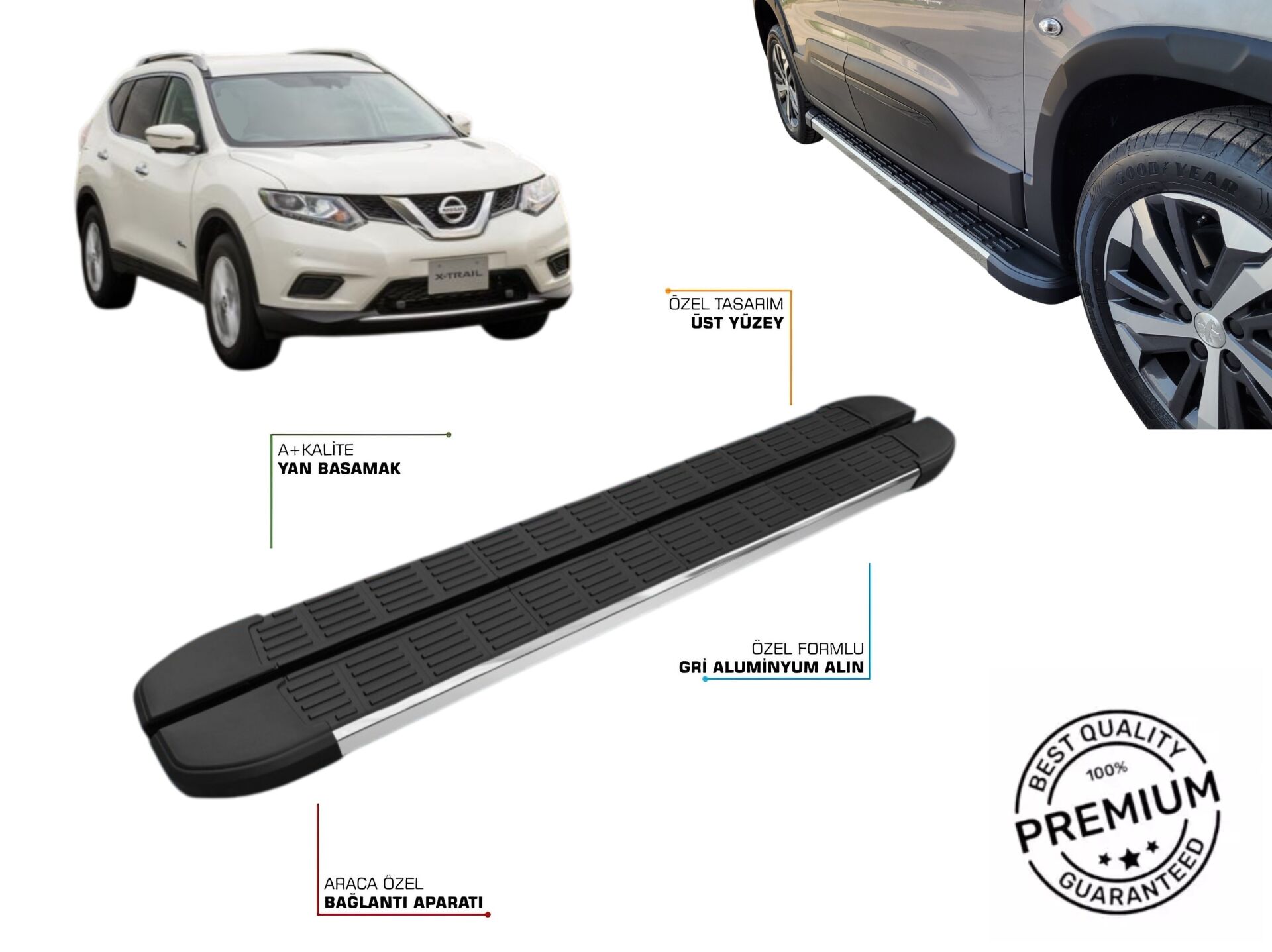 NISSAN X-TRAIL YAN BASAMAK 2014 2015 2016 2017 2018 2019 2020 2021 2022 2023