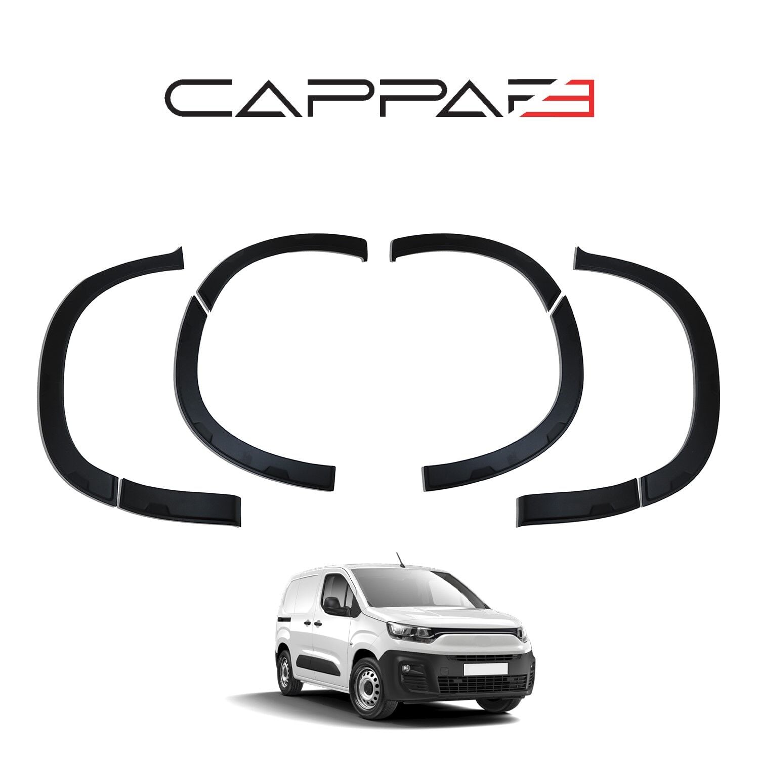 TOYOTA PROACE CİTY MAKYAJLI KASA İÇİN UYUMLU ARACA ÖZEL ÇAMURLUK KAPLAMA DODİK 8 PARÇA 2026 2027 2028