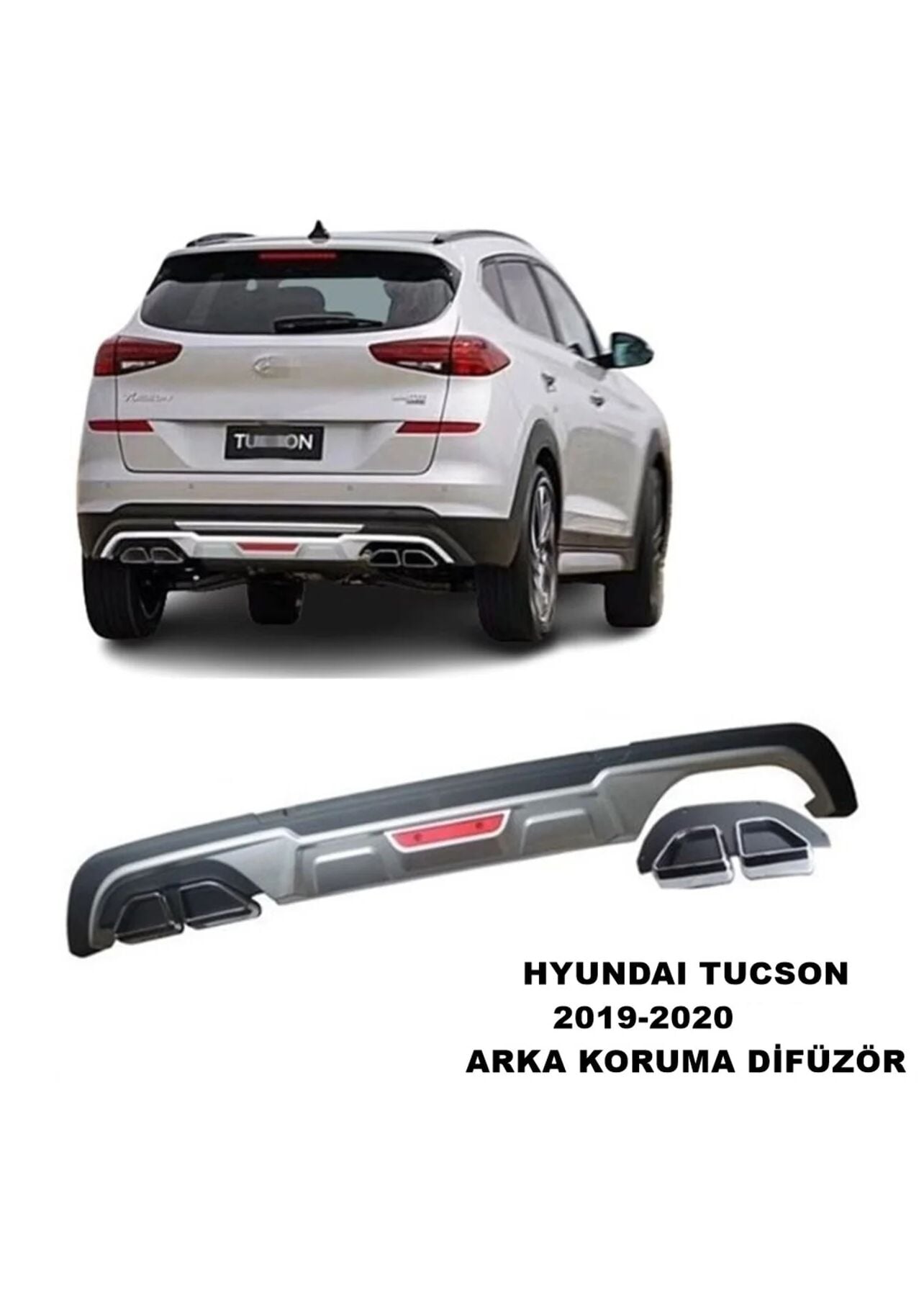 HYUNDAI TUCSON 2019 2020 ARKA Tampon Koruması Difüzör