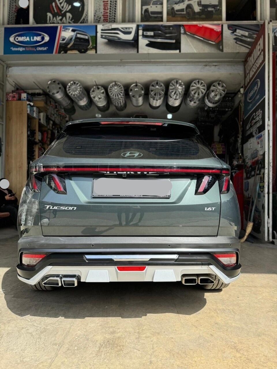 HYUNDAI TUCSON 2025 2026 ARKA Tampon Koruması Difüzör