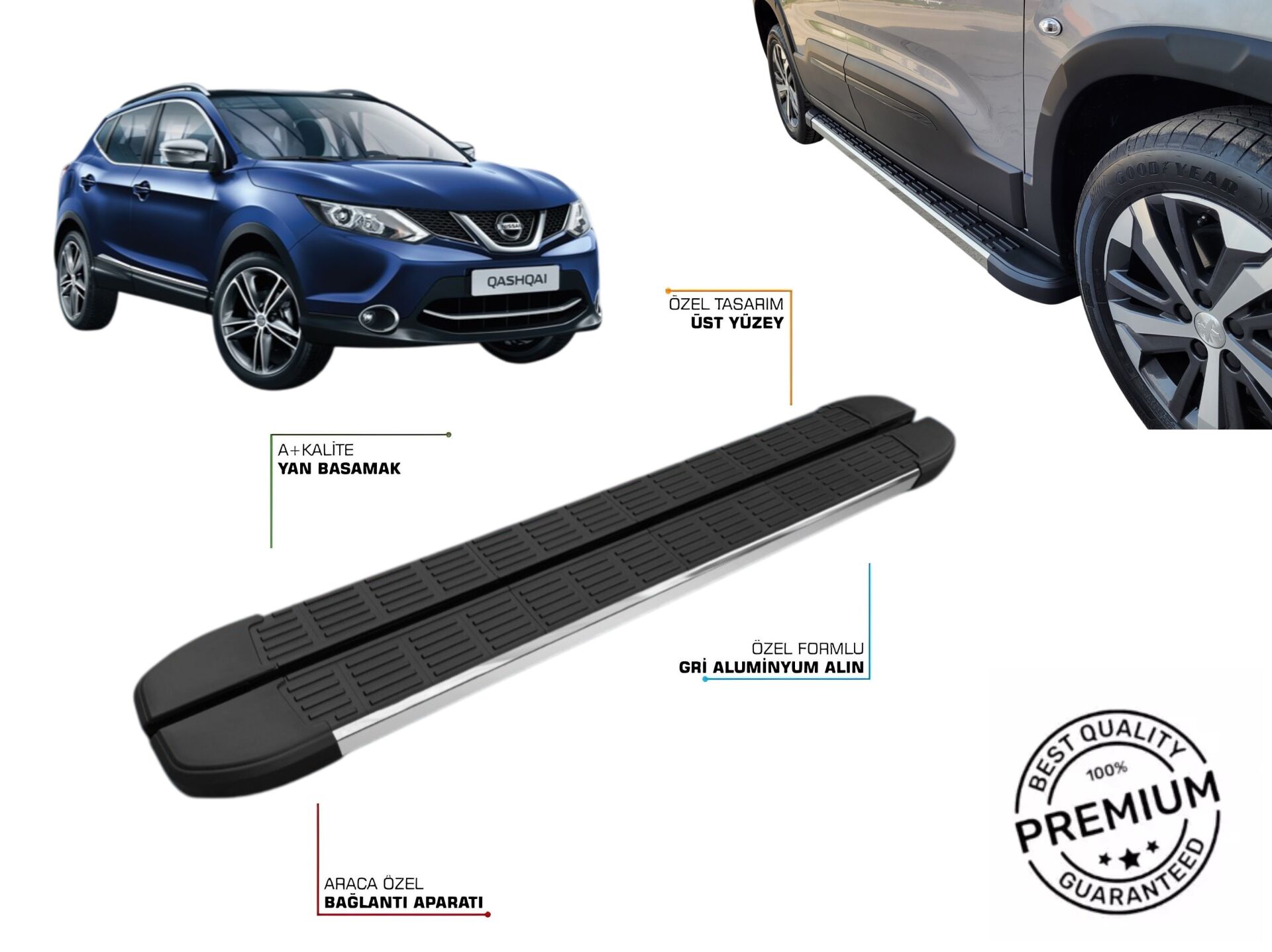NISSAN QASHQAI 2 YAN BASAMAK 2014 2015 2016 2017 2018 2019 2020