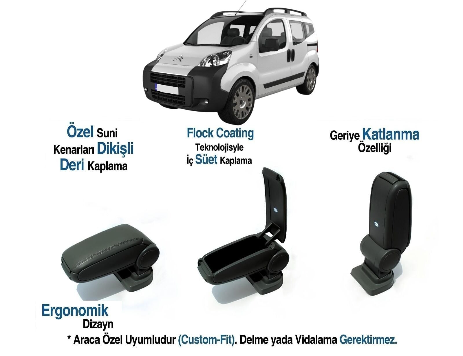 CİTROEN NEMO ARACA ÖEL KOLDAYAMA VİDASIZ KOLÇAK 2008 2009 2010 2011 2012 2013 2014 2015 2016