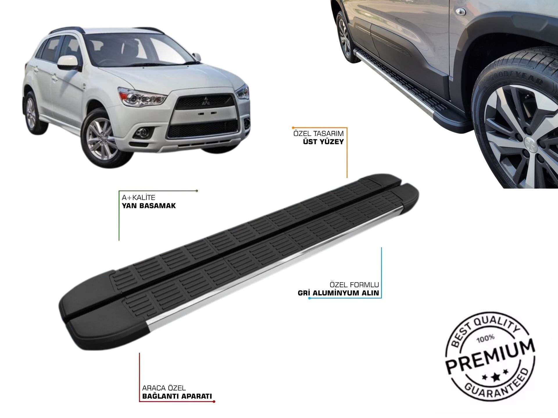 MITSUBISHI ASX YAN BASAMAK 2010 2011 2012 2013 2014 2015 2016 2017 2018 2019 2020 2021 2022 2023